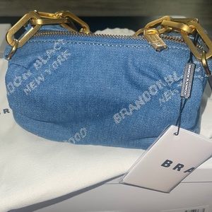Brandon Blackwood mini denim Valentina bag brand new with tags and dust bag